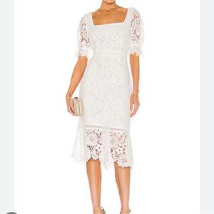 BB Dakota White Lace  Dress - Size 4